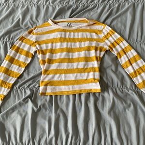 Yellow & White Stripe Longsleeve Shirt✨